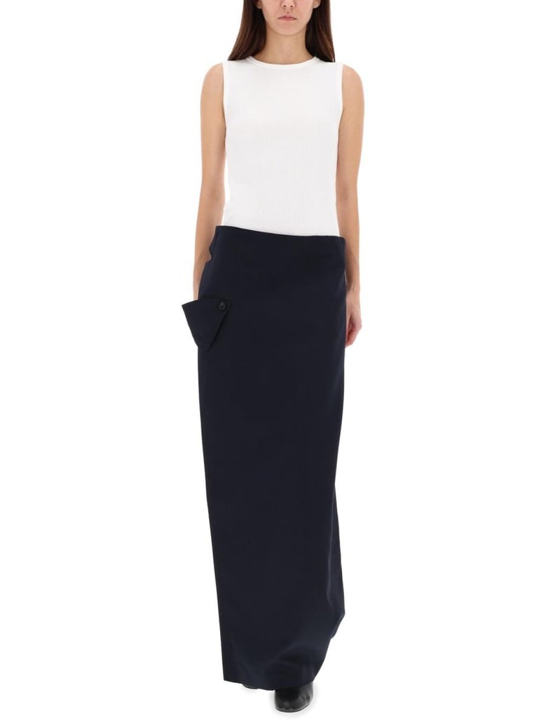 the wraparound pants skirt by Selfnex