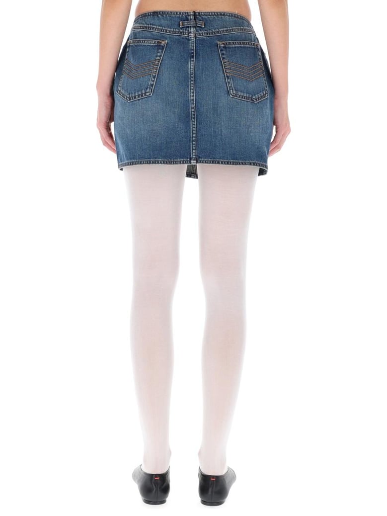 miniskirt with double zipper by Selfnex