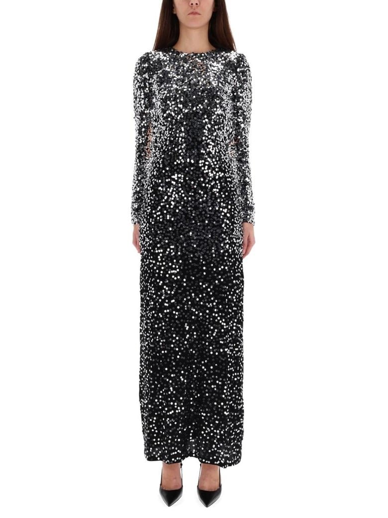 black polyamide dress by Selfnex