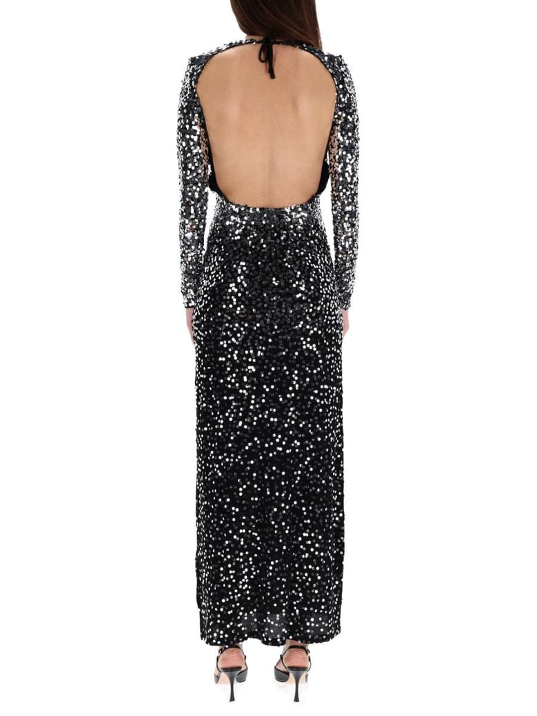black polyamide dress by Selfnex