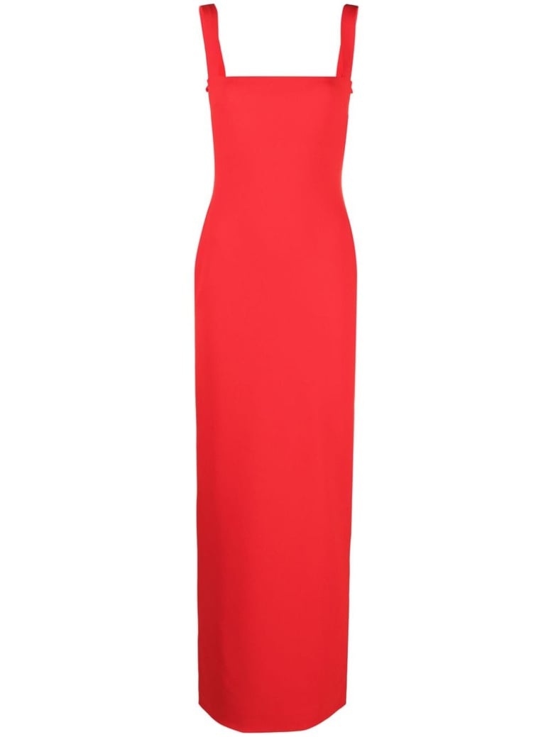 crepe stretch sleeveless dress by Selfnex