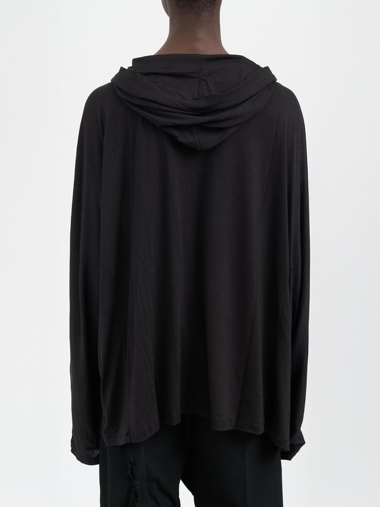 hooded tunic black by Selfnex