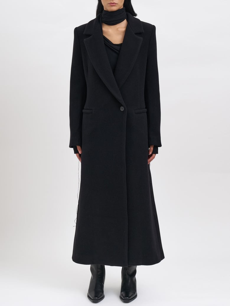 long wool and cashmere coat by Selfnex