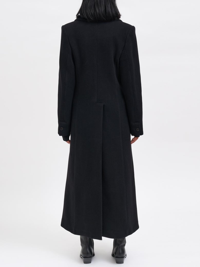 long wool and cashmere coat by Selfnex