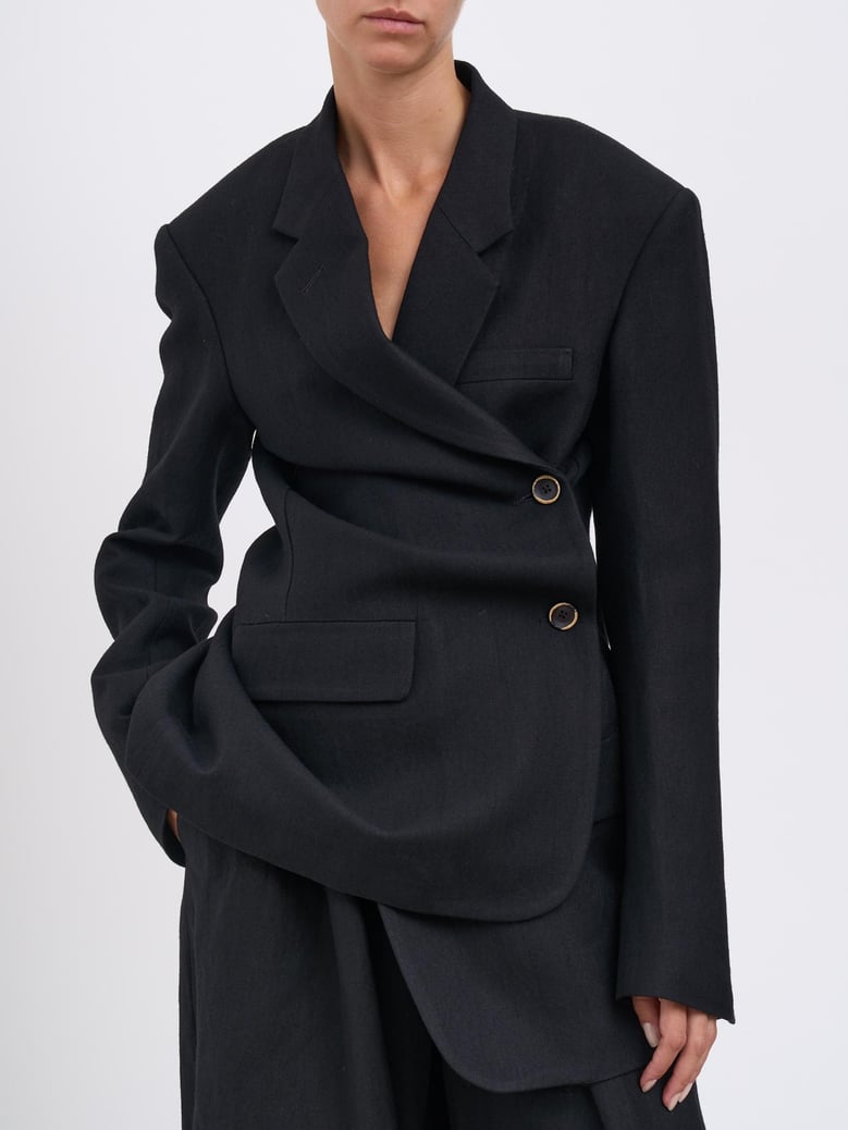 kava wool and linen jacket by Selfnex