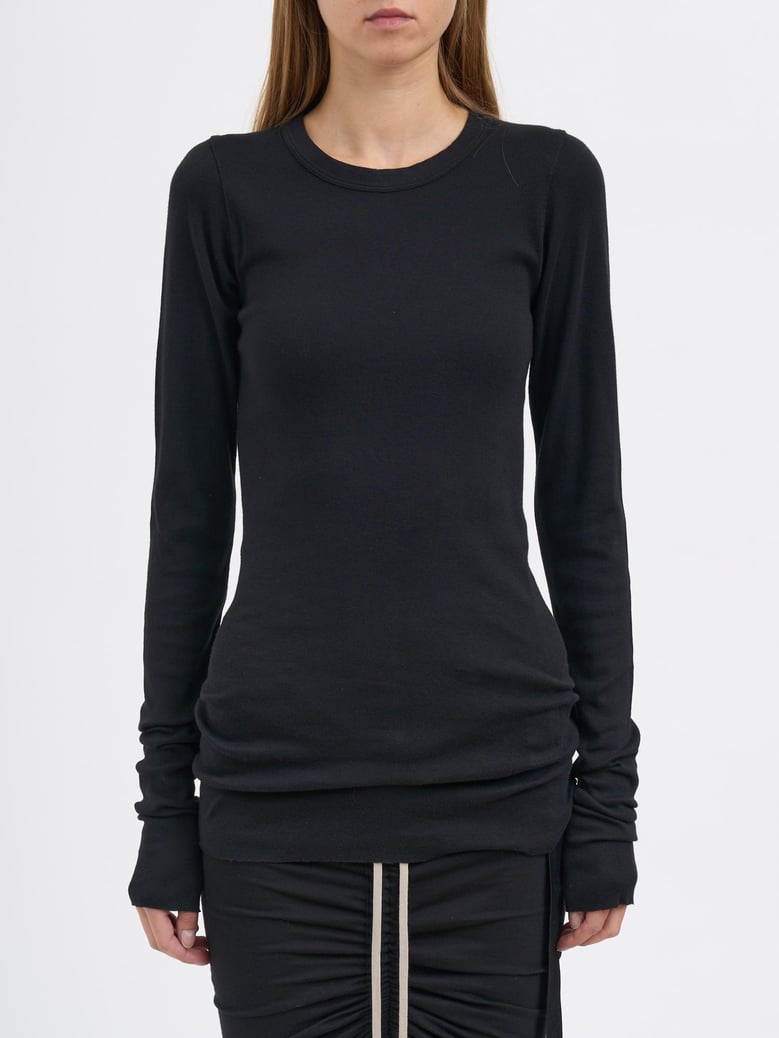 t-shirt rib ls t black by Selfnex