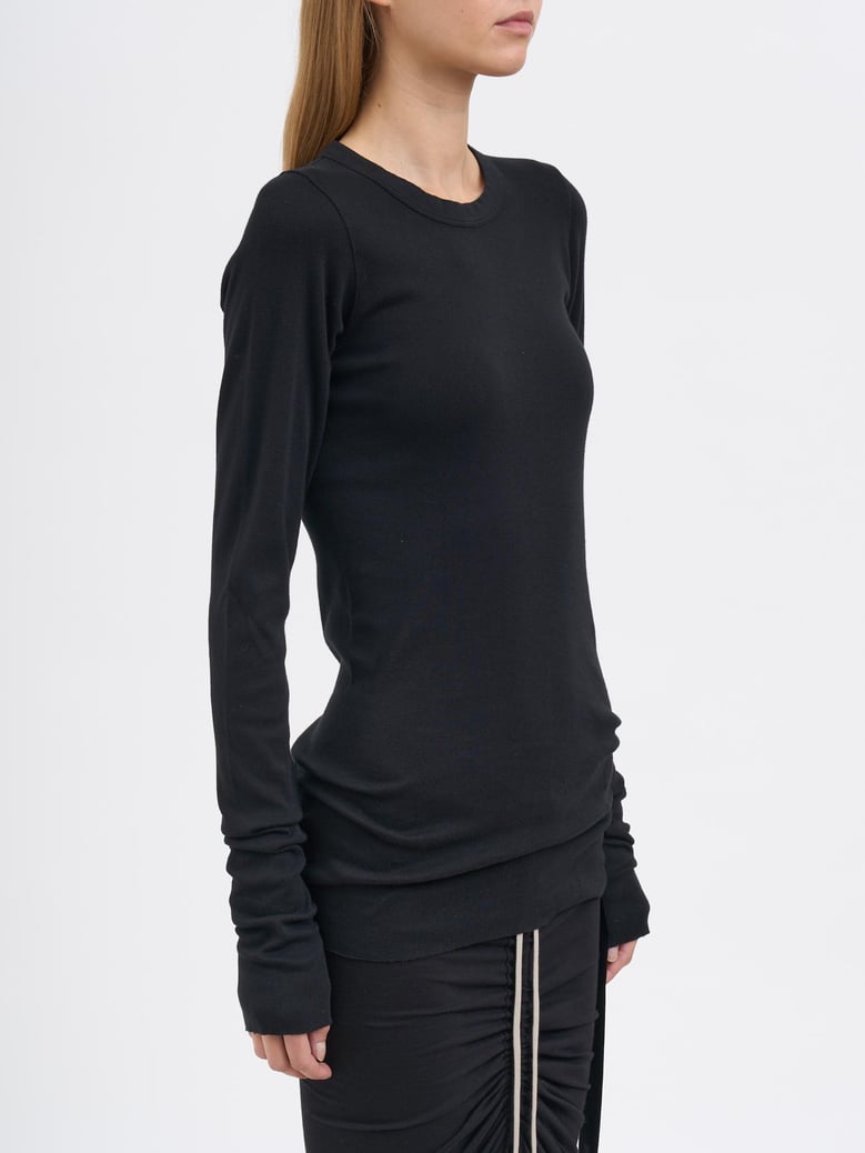 t-shirt rib ls t black by Selfnex