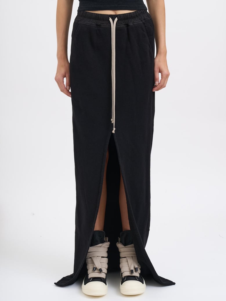 phleg pillar skirt black fleece skirt by Selfnex