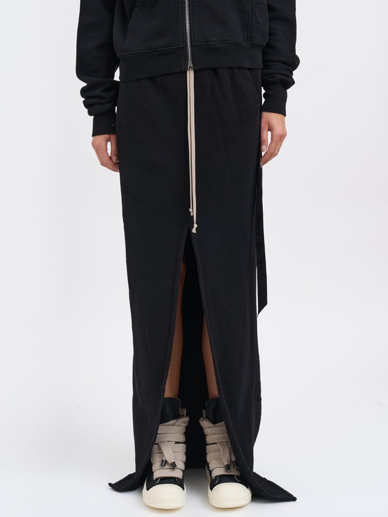 phleg pillar skirt black fleece skirt by Selfnex