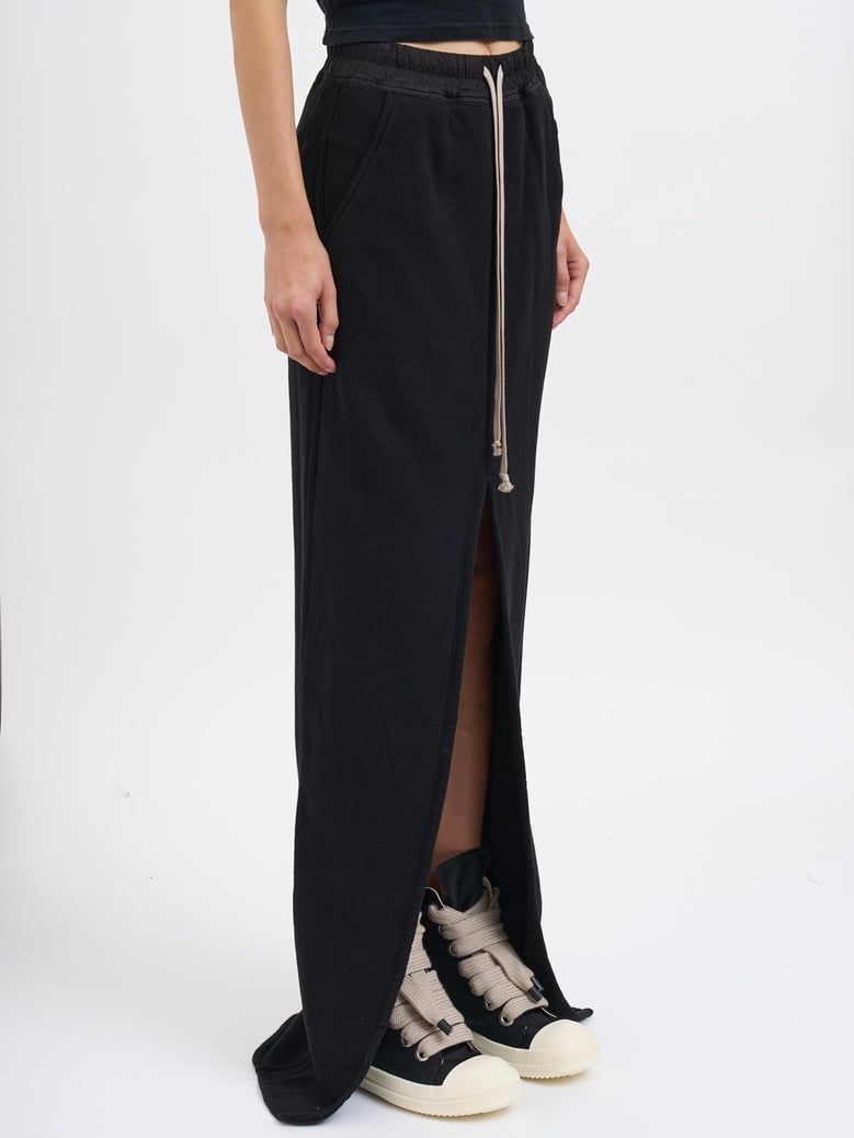phleg pillar skirt black fleece skirt by Selfnex