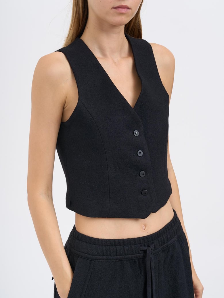 fitted wool vest by Selfnex