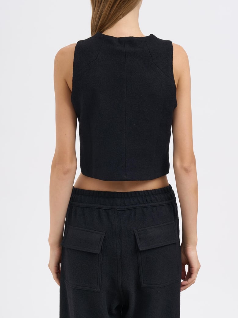fitted wool vest by Selfnex