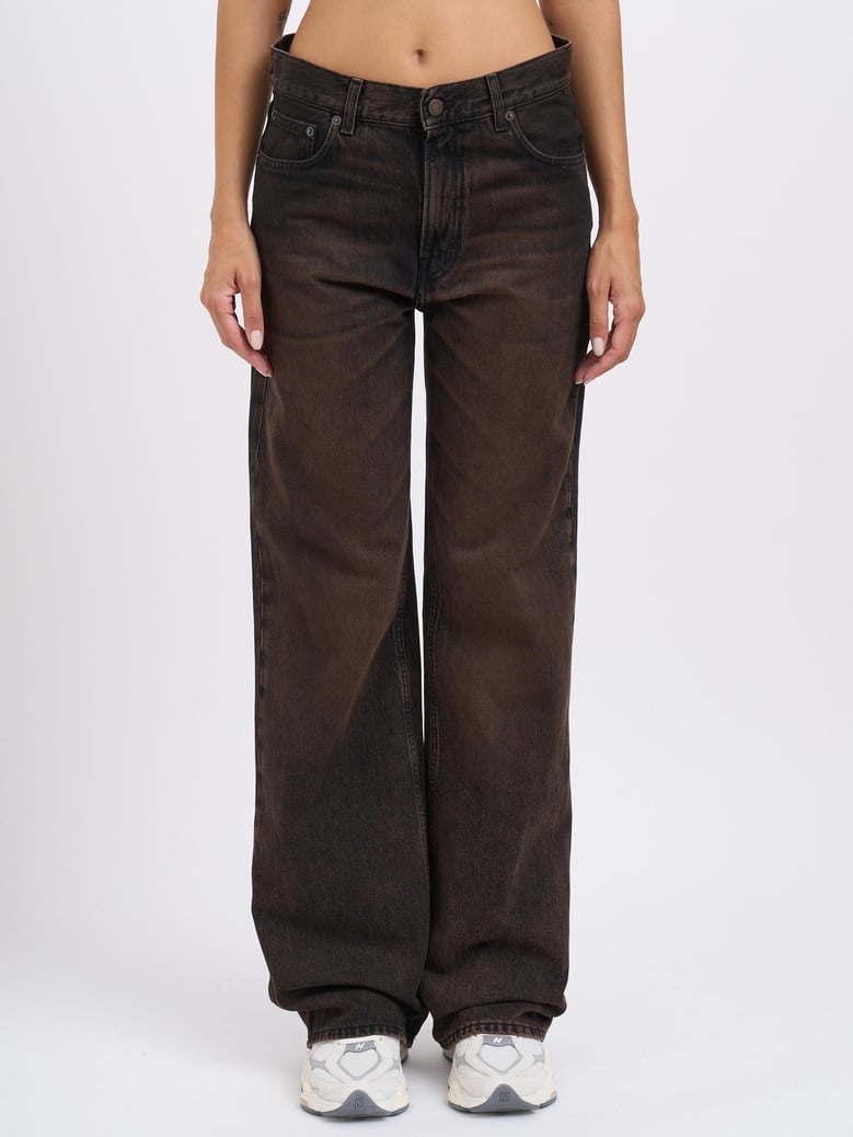 korea brown black pants by Selfnex