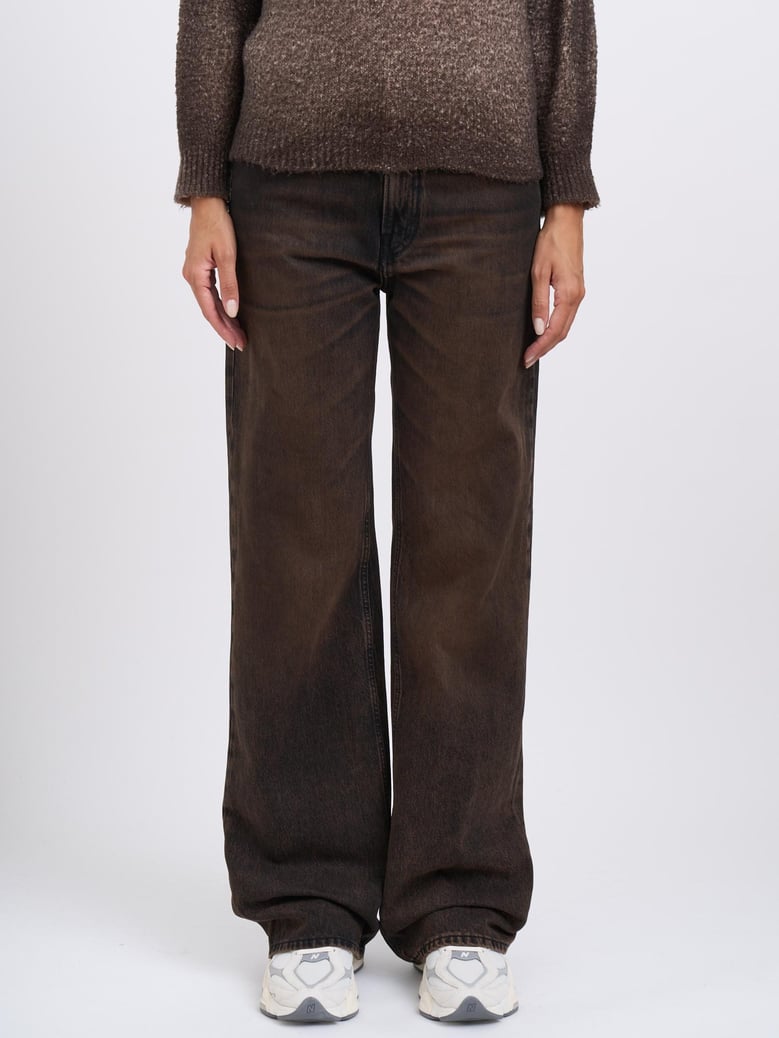 korea brown black pants by Selfnex