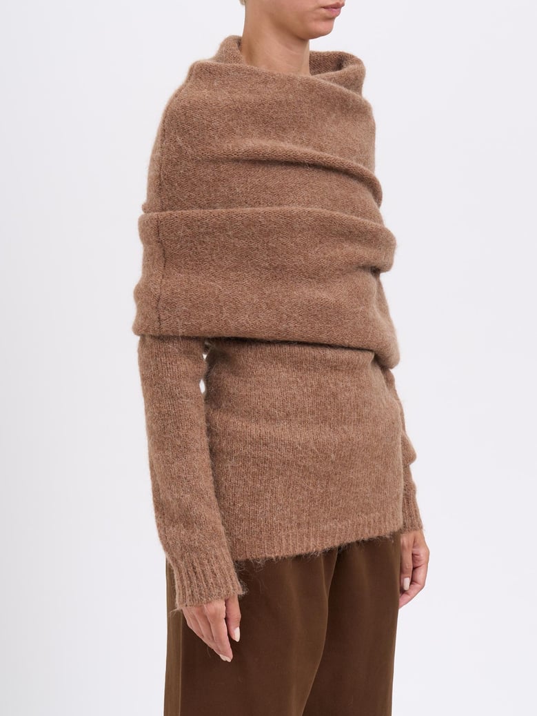 bound top rye sweater by Selfnex