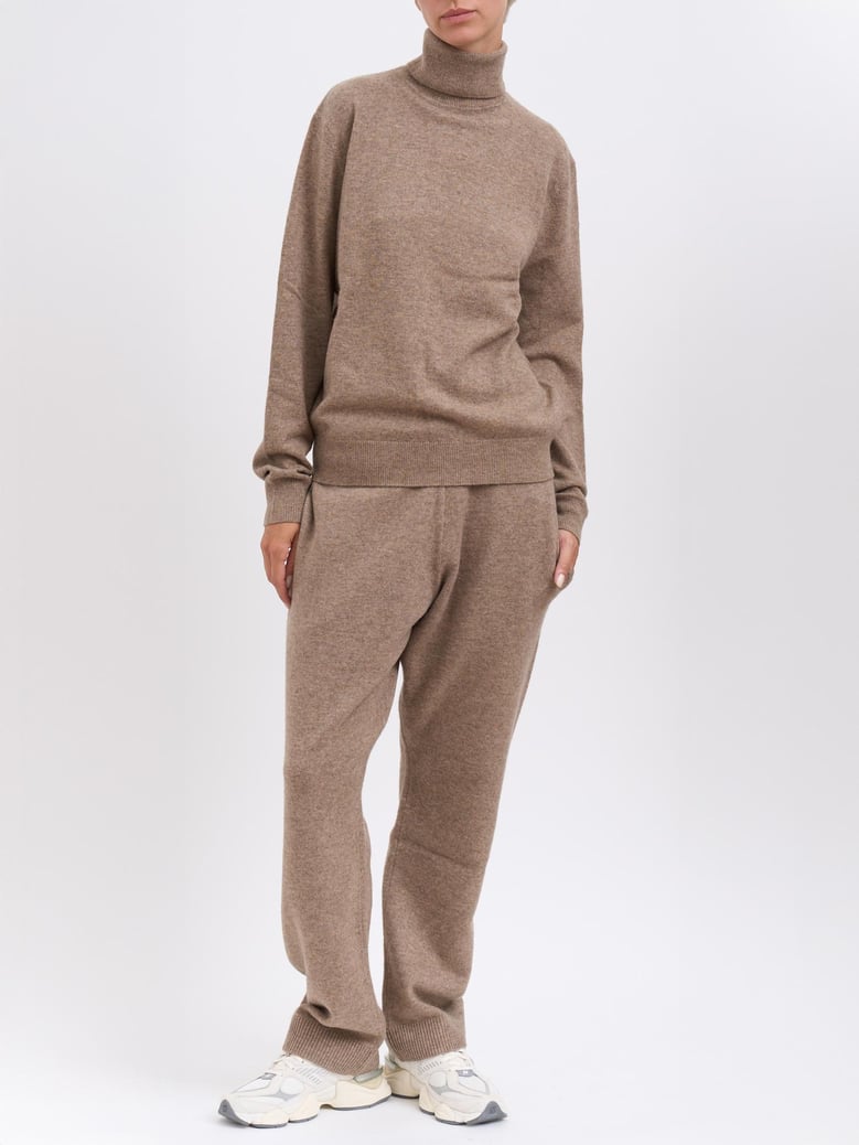 cashmere blend high neck sweater by Selfnex