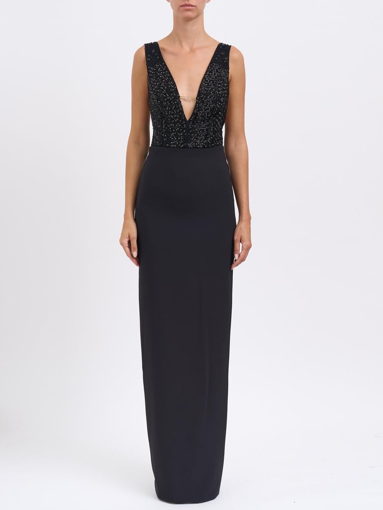 red carpet georgette dress by Selfnex