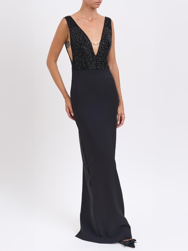 red carpet georgette dress by Selfnex