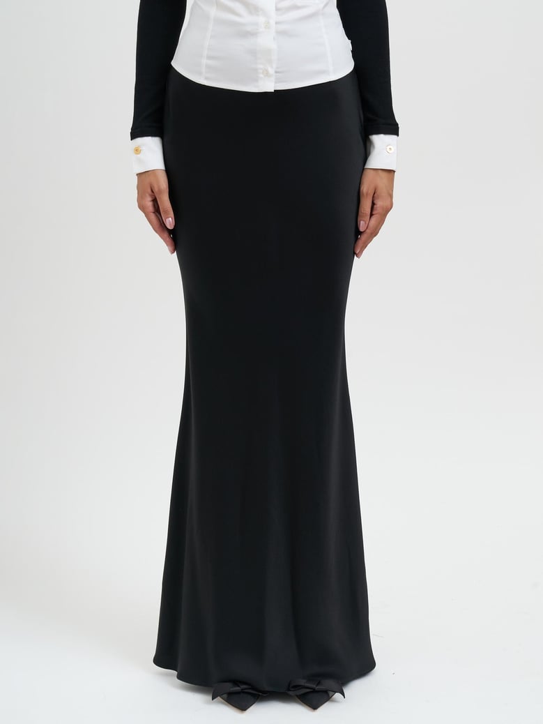 satin skirt with jewel detail by Selfnex