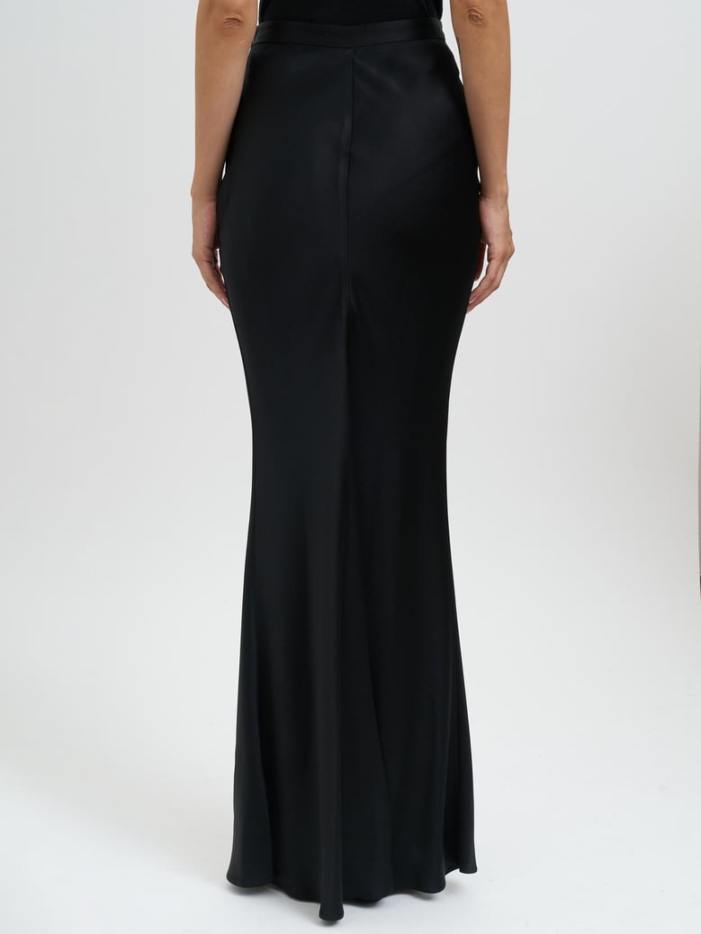 satin skirt with jewel detail by Selfnex