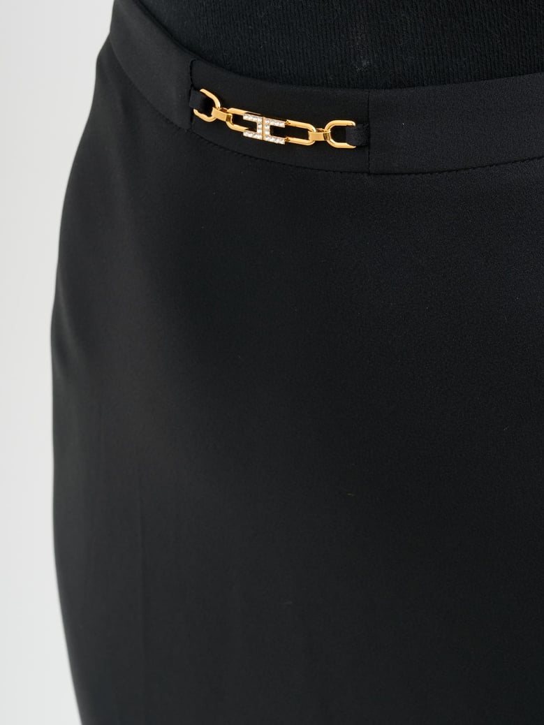 satin skirt with jewel detail by Selfnex