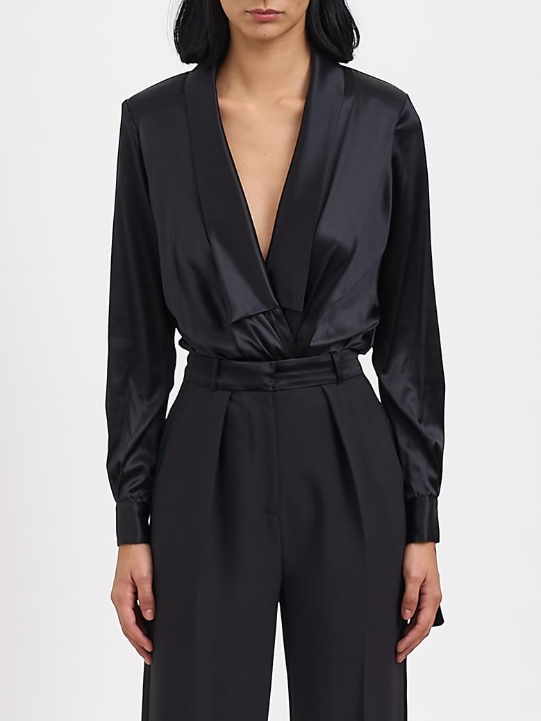 silk satin bodysuit by Selfnex