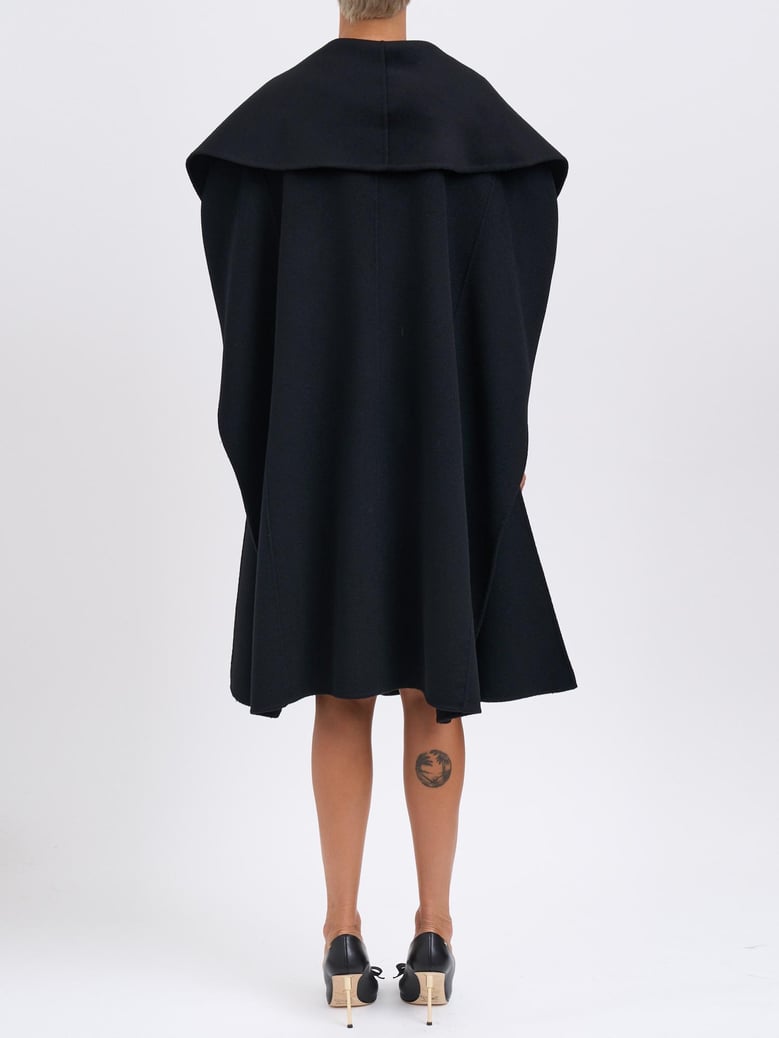 double wool cloth coat by Selfnex