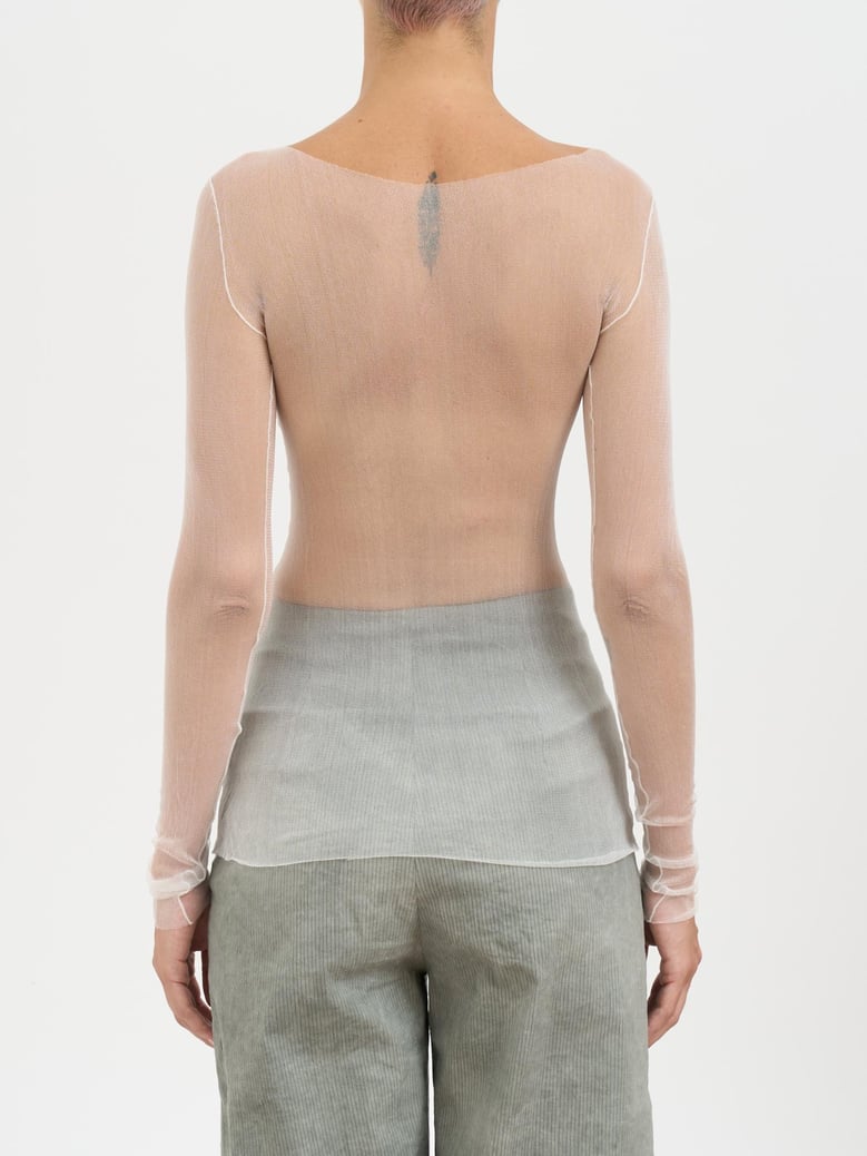 silk tulle top by Selfnex