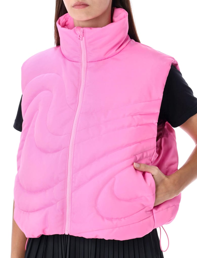 nike swoosh series oversized down vest by Selfnex