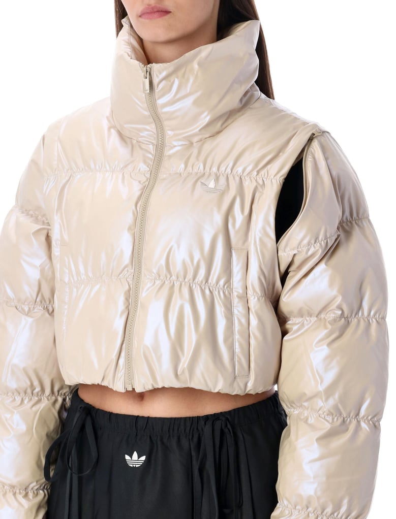 adidas originals glossy cropped puffer by Selfnex
