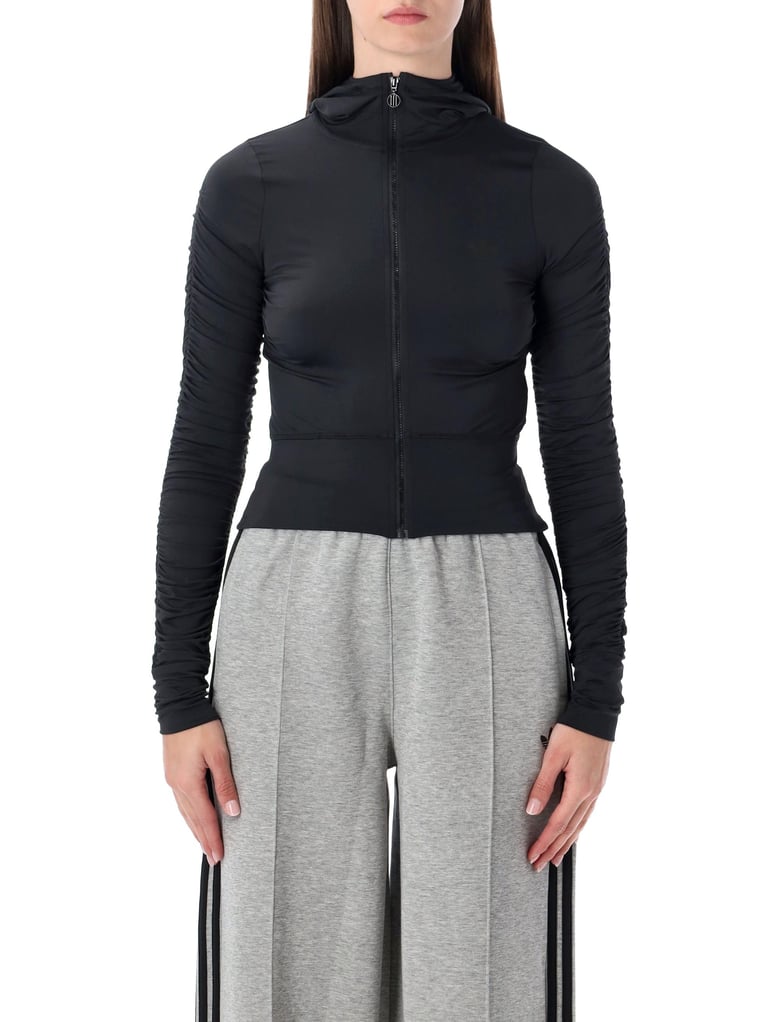 adidas originals black ruched training jacket by Selfnex