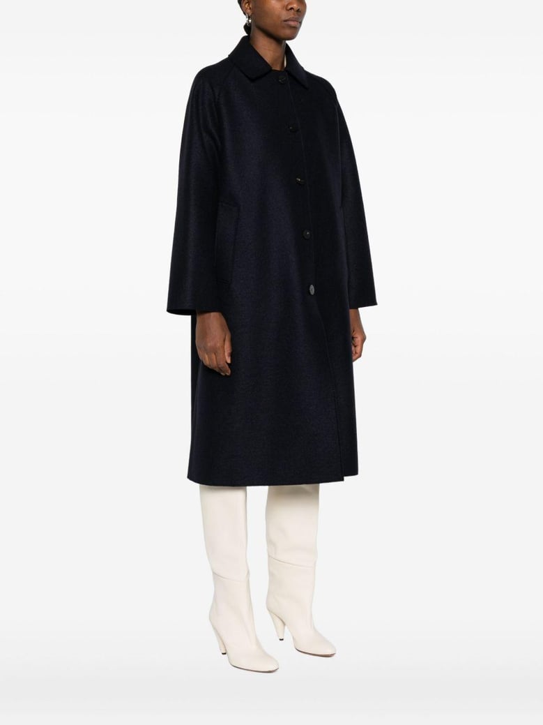 wool single-breasted coat by Selfnex