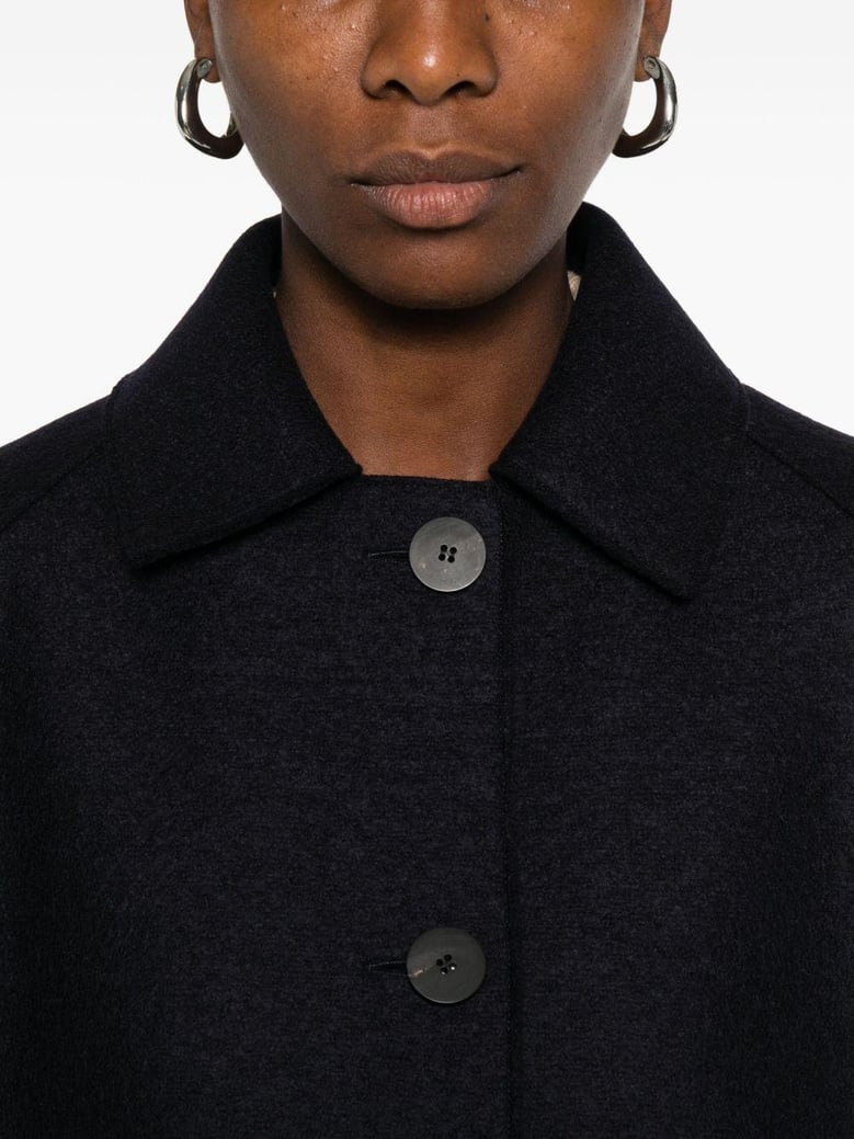 wool single-breasted coat by Selfnex