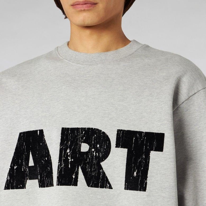 art melange crew-neck sweater by Selfnex
