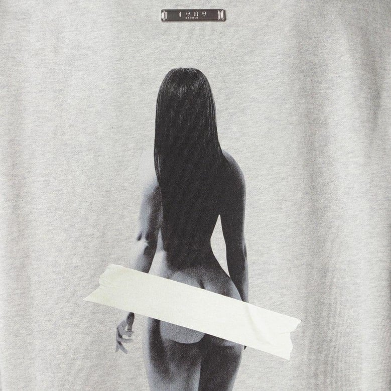 art melange crew-neck sweater by Selfnex