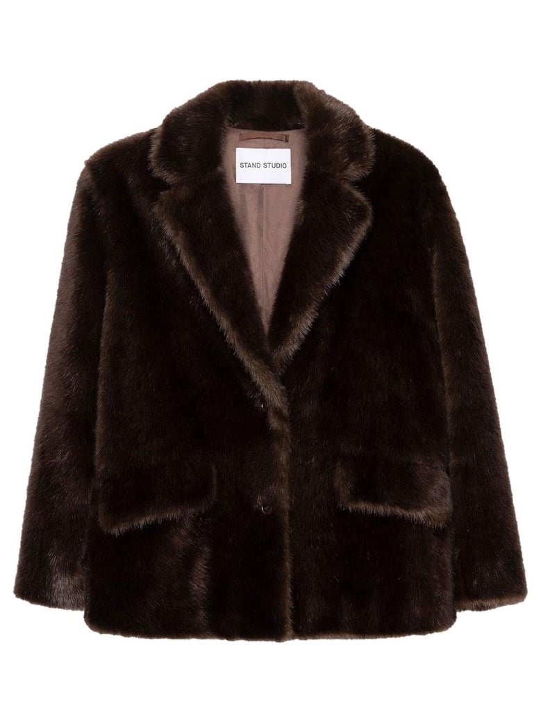 stand studio evyn faux fur jacket by Selfnex