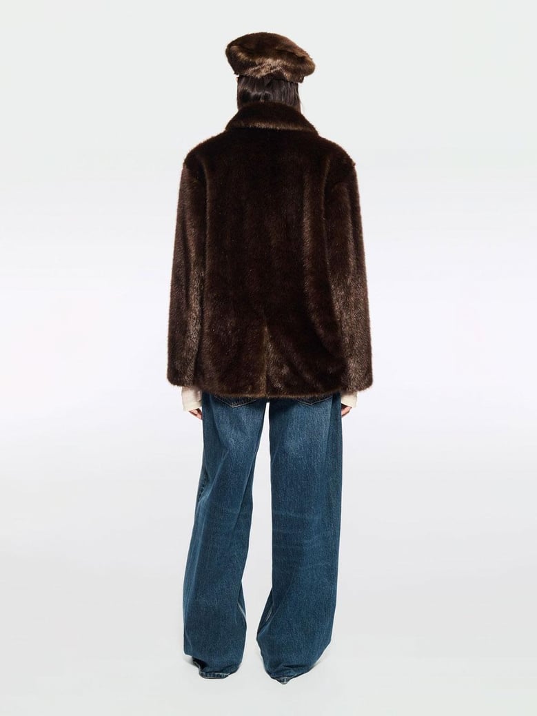 stand studio evyn faux fur jacket by Selfnex