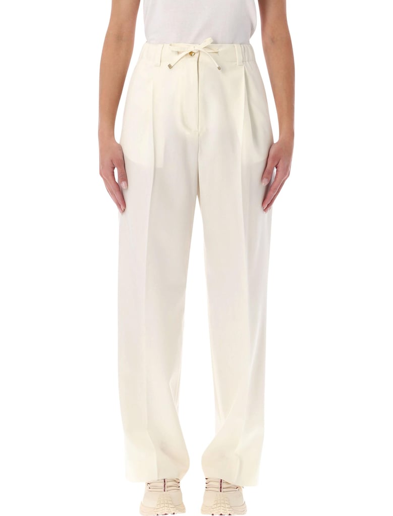moncler wool gabardine tailored trousers by Selfnex
