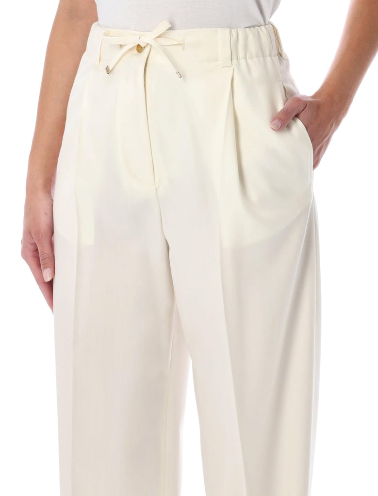 moncler wool gabardine tailored trousers by Selfnex