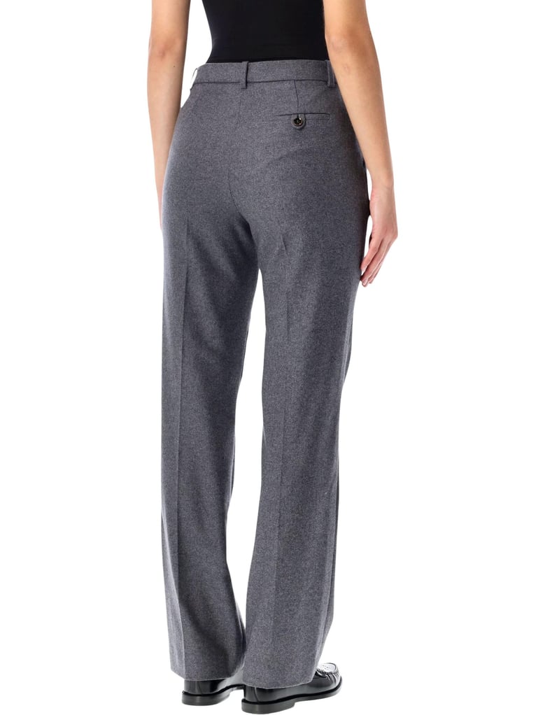 the garment mitch pants in grey melange wool by Selfnex