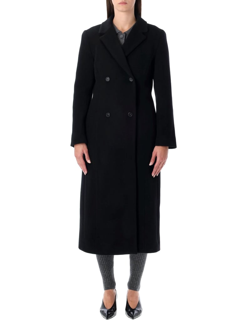 the garment clooney black wool blend coat by Selfnex