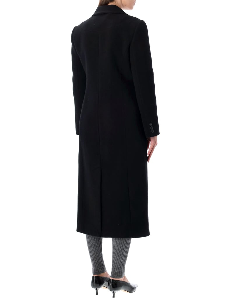 the garment clooney black wool blend coat by Selfnex