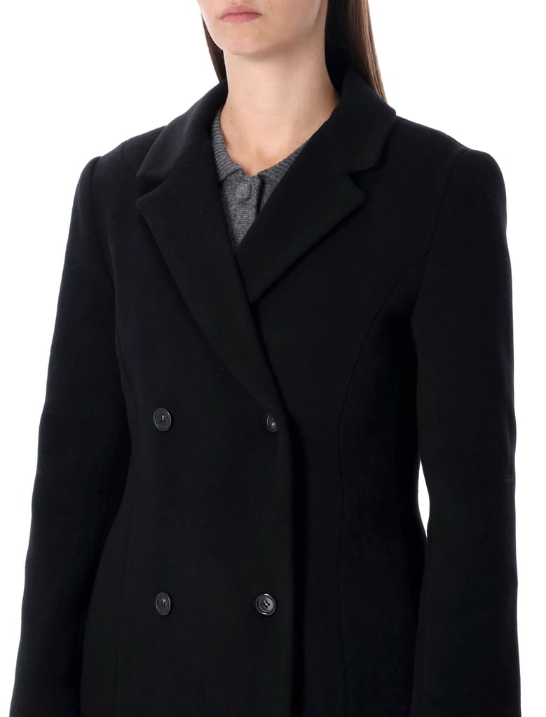 the garment clooney black wool blend coat by Selfnex