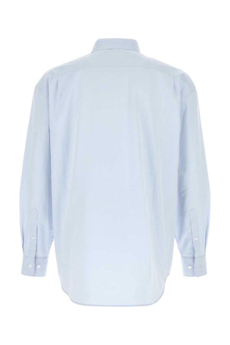 powder blue poplin granada shirt by Selfnex