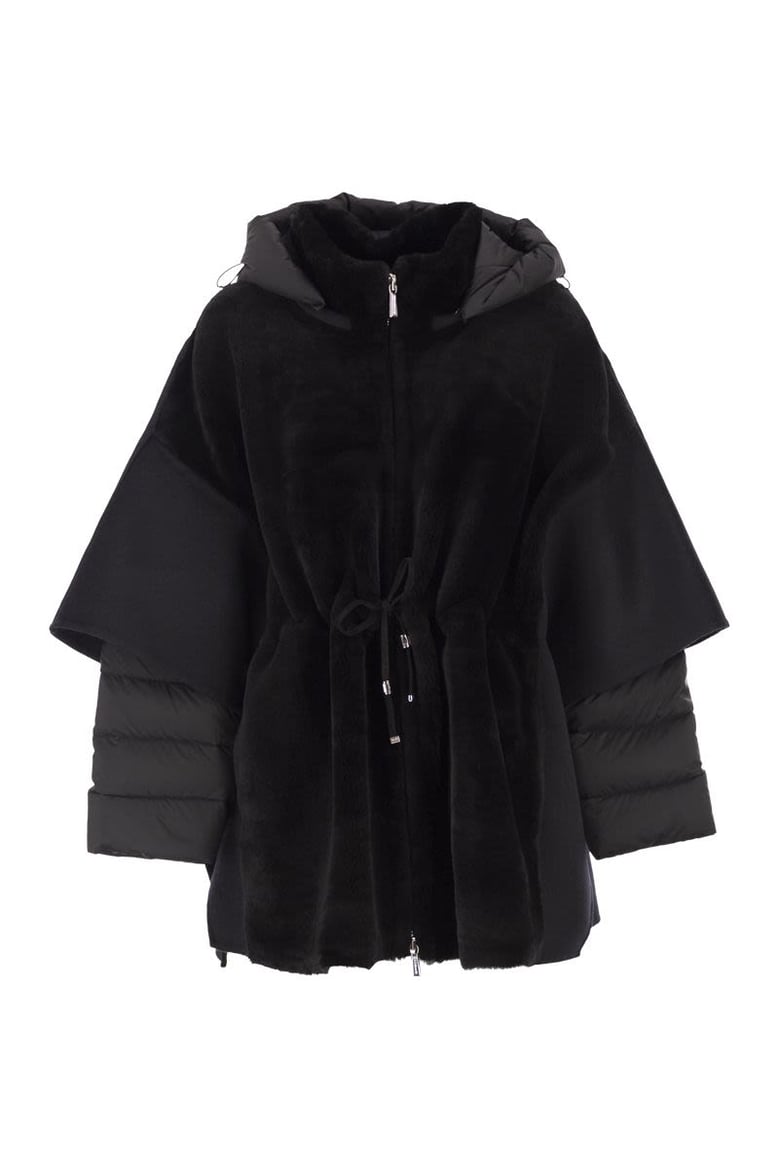 raja - sheepskin and down jacket by Selfnex