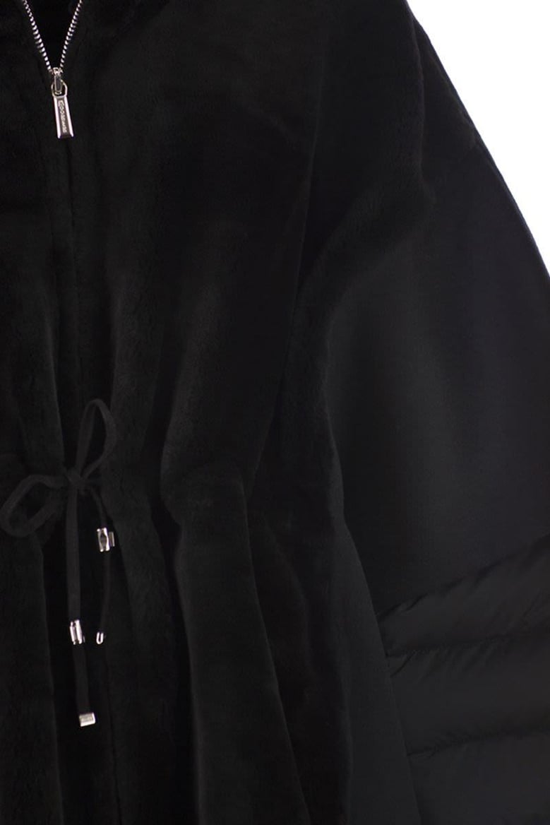 raja - sheepskin and down jacket by Selfnex