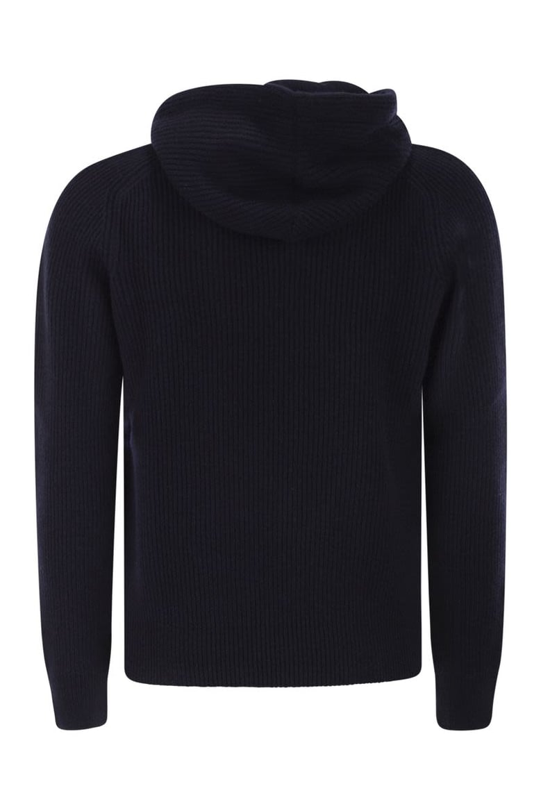 hunter - ribbed jumper with hood by Selfnex