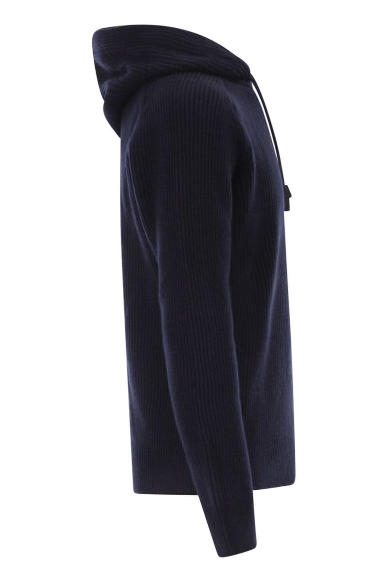 hunter - ribbed jumper with hood by Selfnex