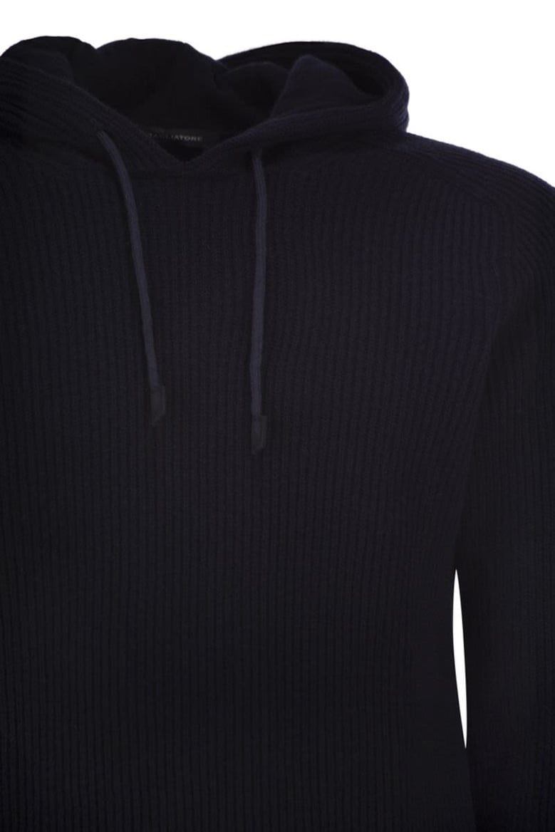 hunter - ribbed jumper with hood by Selfnex