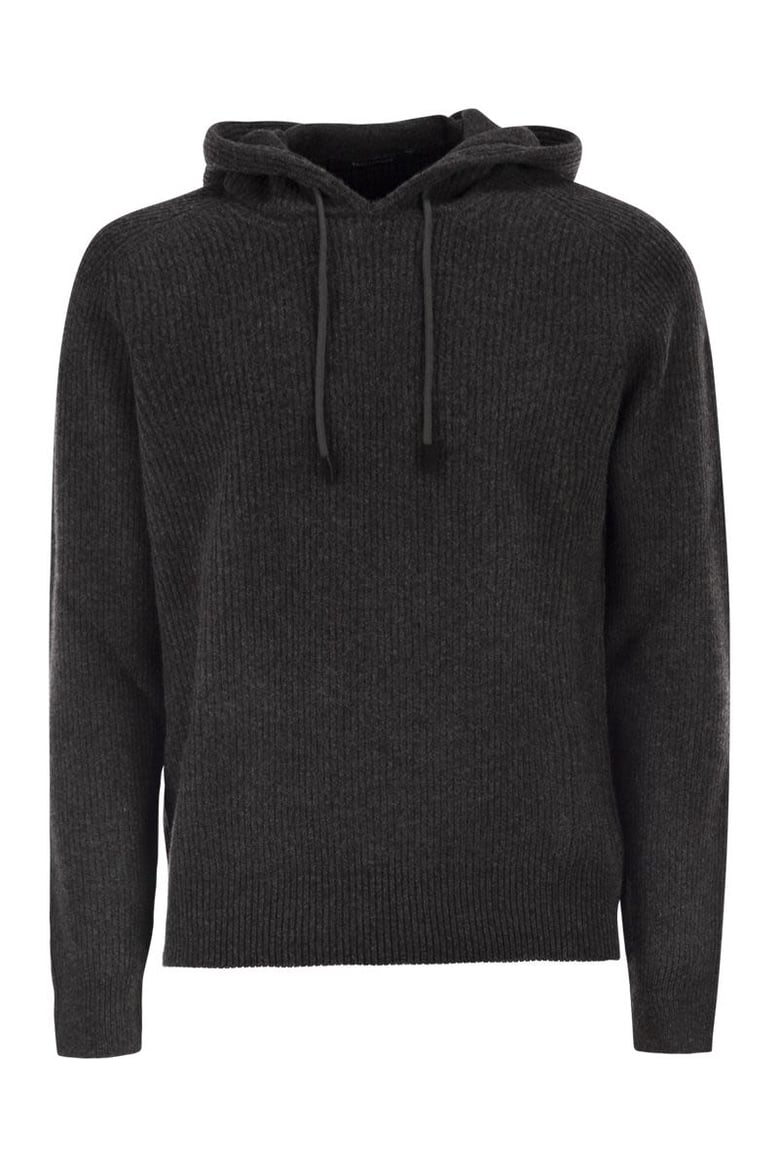 hunter - maglia a coste con cappuccio by Selfnex